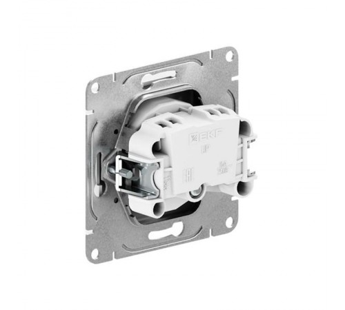 Механизм розетки, 16А, без заземления, без шторок, графит Эпика  UP1-SOG-100 EKF