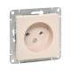 Механизм розетки, 16А, без заземления, без шторок, кремовый Эпика  UP1-SOI-100 EKF