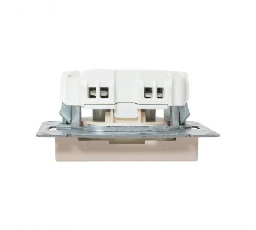 Механизм розетки, 16А, без заземления, без шторок, кремовый Эпика  UP1-SOI-100 EKF