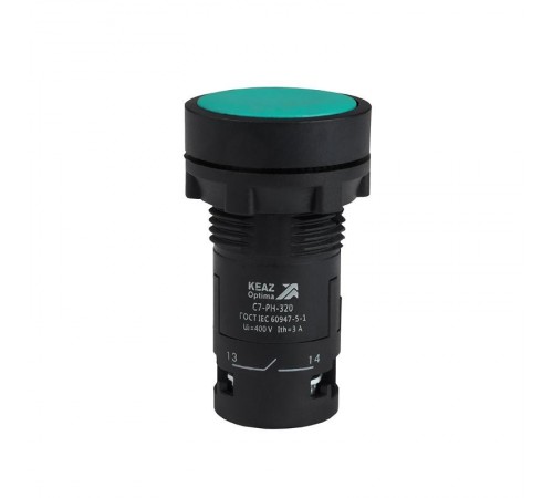 C7-PH-320 Кнопка с фиксацией зеленая 2НО XB7NH33  362080  КЭАЗ