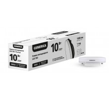 Лампа LED T80 10Вт 4000К GX53 (10шт/упак) ПРОМО  LL-T80-10-40-GX53-10-G  GENERICA