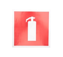 Наклейка знак пожарной безопасности "Огнетушитель"200*200 мм  56-0051  REXANT