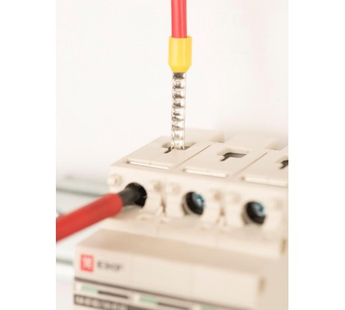 Наконечник штыревой втулочный изолированный НШвИ 6,0-24 (50шт.) PROxima  nhvi-6.0-24  EKF