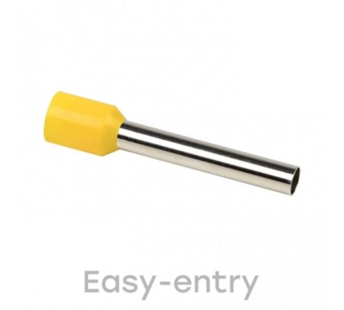 Наконечник штыревой втулочный изолированный НШвИ 6,0-24 (50шт.) PROxima  nhvi-6.0-24  EKF