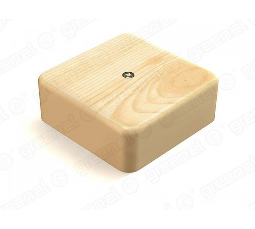 Коробка распределительная для о/п с кабель-каналом 100х100х44мм, IP40, цвет-СОСНА (25шт)  GE41221-11  GREENEL