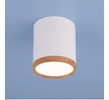 Светильник встраиваемый DLR024 6W 4200K белый матовый/светлый дуб  a040548  Elektrostandard