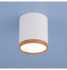 Светильник встраиваемый DLR024 6W 4200K белый матовый/светлый дуб  a040548  Elektrostandard