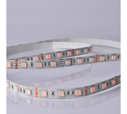 Лента светодиодная RGB ULS-M25-5050-60LED/m-10mm-IP20-DC12V-14,4W/m-5M-RGB PROFI UL-00004375  Uniel