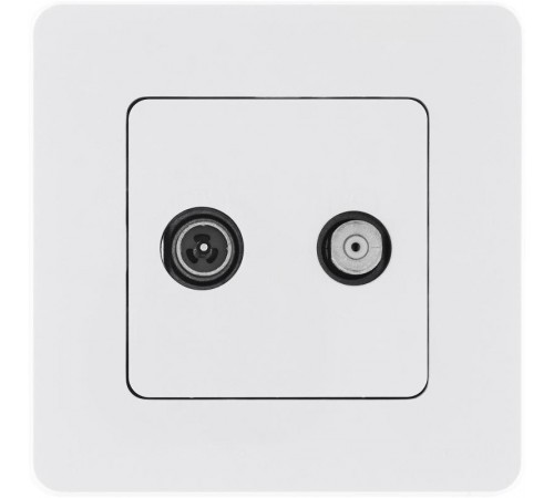 Inspiria Белый Розетка телевизионная TV/SAT "звезда" без рамки  673880  Legrand