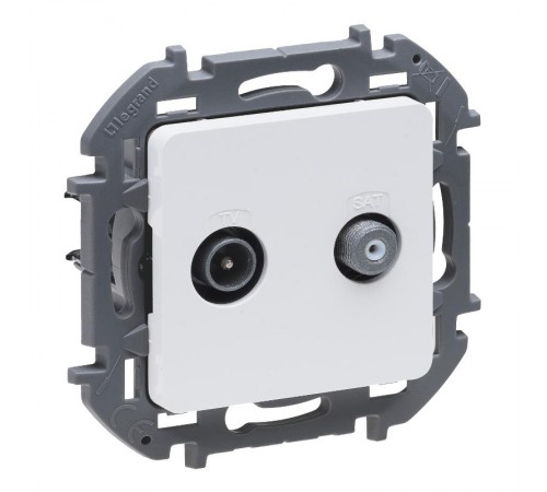 Inspiria Белый Розетка телевизионная TV/SAT "звезда" без рамки  673880  Legrand