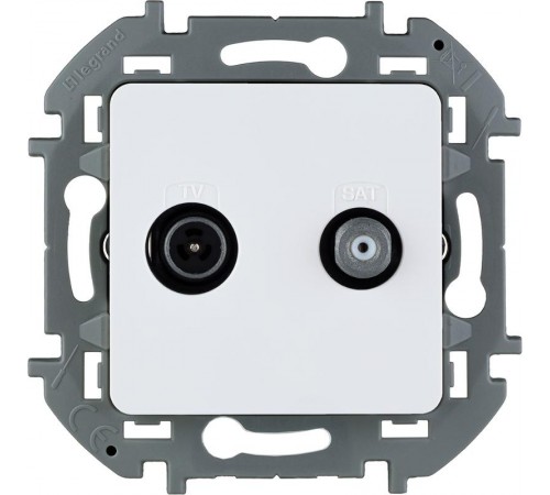 Inspiria Белый Розетка телевизионная TV/SAT "звезда" без рамки  673880  Legrand