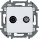 Inspiria Белый Розетка телевизионная TV/SAT "звезда" без рамки  673880  Legrand