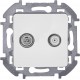 Inspiria Белый Розетка телевизионная TV/SAT "звезда" без рамки  673880  Legrand