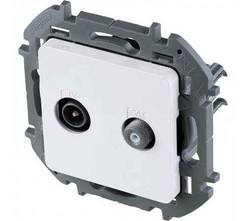 Inspiria Белый Розетка телевизионная TV/SAT "звезда" без рамки  673880  Legrand