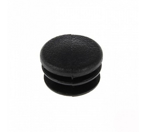 Заглушка внутренняя для трубы D25мм, черн.пластик, (4 шт) - пакет   150038  Tech-KREP