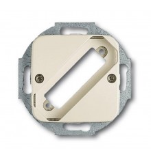 Плата центральная (накладка) для разъёмов D-Sub на 25-полюсов, серия Busch-Duro 2000 SI, цвет слоновая кость  1724-0-0616   2CKA001724A0616  ABB