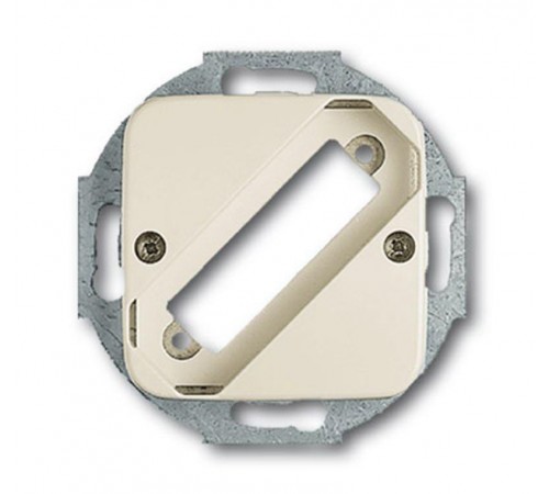 Плата центральная (накладка) для разъёмов D-Sub на 25-полюсов, серия Busch-Duro 2000 SI, цвет слоновая кость  1724-0-0616   2CKA001724A0616  ABB