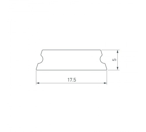 Экран (рассеиватель) для профиля матовый для HR-F-2000 (ARL, Пластик)  012038  Arlight