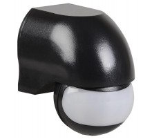 Датчик движения ДД 010 черный, макс. нагрузка 1100Вт, угол обзора 180град., дальность 10м, IP44,  LDD10-010-1100-002  IEK