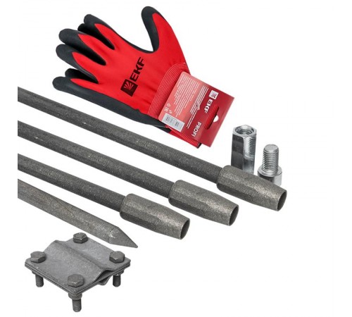 Комплект заземления с заострением,6м HZ EKF PROxima   gc-21601   EKF