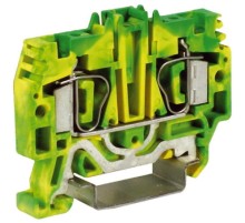 HTE.4, зажим для заземления, 4 кв.мм желто-зеленый  ZHT250-RET  DKC