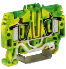HTE.4, зажим для заземления, 4 кв.мм желто-зеленый  ZHT250  DKC