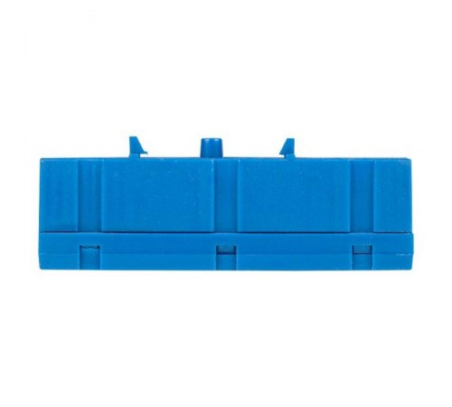 Шина "0" N (6х9мм) 12 отверстий латунь синий изолированный корпус на DIN-рейку EKF PROxima  sn0-63-12-ib  EKF