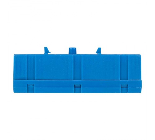 Шина "0" N (6х9мм) 12 отверстий латунь синий изолированный корпус на DIN-рейку EKF PROxima  sn0-63-12-ib  EKF