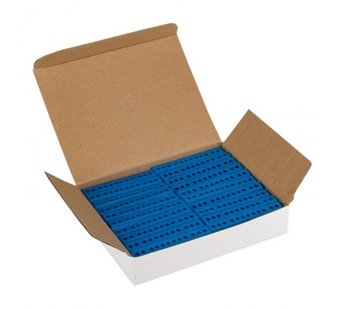 Шина "0" N (6х9мм) 12 отверстий латунь синий изолированный корпус на DIN-рейку EKF PROxima  sn0-63-12-ib  EKF