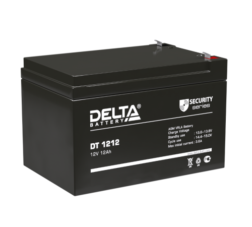 Аккумуляторная батарея ОПС серии DT 1212  12В/12Ач  DT 1212  DELTA