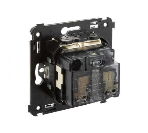 Розетка в стену, 2P+E, с з/ш, "Avanti", "Ванильная дымка"  4405003  DKC