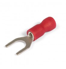 Наконечники вилочные изолированные с ПВХ манжетой 1,5-3 красные (100 шт/уп)  PR08.10390  Промрукав