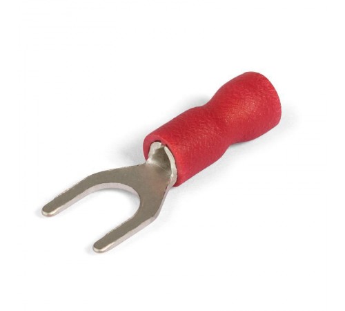 Наконечники вилочные изолированные с ПВХ манжетой 1,5-3 красные (100 шт/уп)  PR08.10390  Промрукав