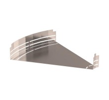 Угол горизонтальный изменяемый 0-45 градусов Стандарт INOX (AISI 409) 600х100  PR16.3664  Промрукав