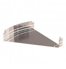 Угол горизонтальный изменяемый 0-45 градусов Стандарт INOX (AISI 409) 600х100  PR16.3664  Промрукав