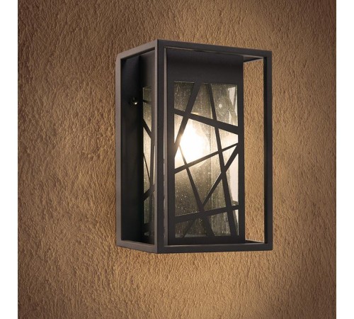 Светильник садово-парковый, 60W 230V E27 черный, PL641 (на стену)  11647  FERON