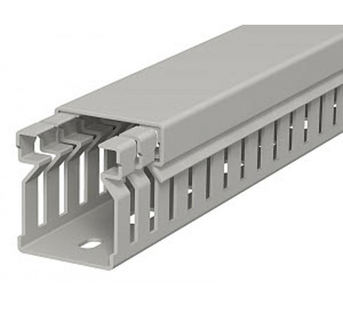 Распределительный кабельный канал LK4 30x25x2000 мм (ПВХ,серый) (LK4 30025)  6178005  OBO Bettermann