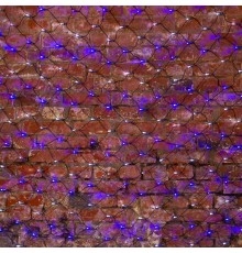Гирлянда "Сеть" 2х1,5м, черный ПВХ, 288 LED Белые/Синие  215-022  NEON-NIGHT