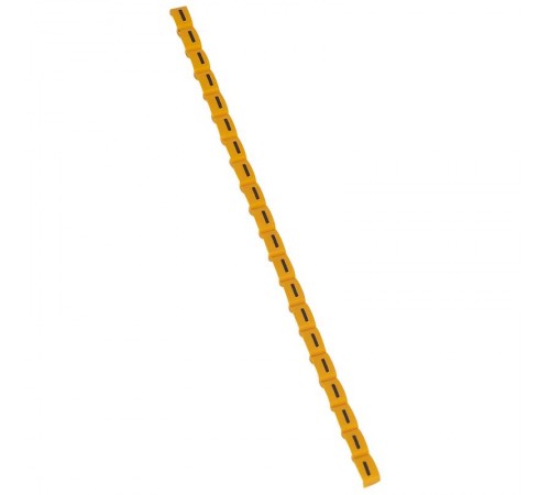 Маркер Duplix - чёрная маркировка на желтом фоне - заглавная буква I  038418  Legrand