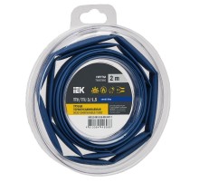 Трубка термоусадочная ТТУ нг-LS 3/1,5 синяя (2м/упак) IEK  UDR12-003-D15-002-K07-T  IEK