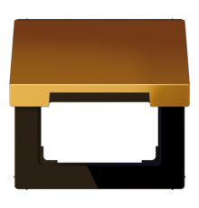 Крышка откидная для штепсельных розеток с платой 5050 мм; золото  LS990KLGGO  Jung