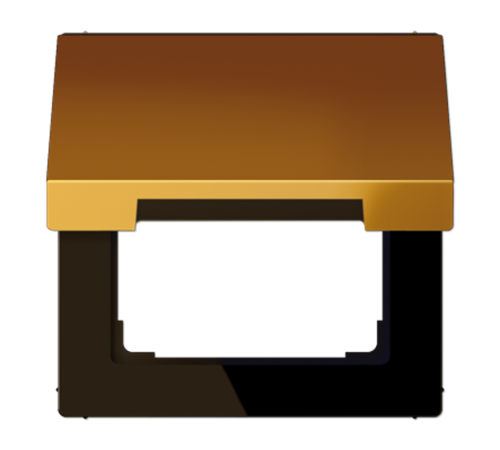 Крышка откидная для штепсельных розеток с платой 5050 мм; золото  LS990KLGGO  Jung