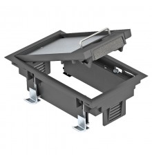 Лючок GES2DB (фальш-пол) 3xModul45 (полиамид,черный) (GES2 DB 9011)  7405104  OBO Bettermann