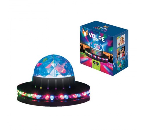 Светильник светодиодный проектор ULI-Q305 3,5W/RGB BLACK напольный DISCO, мульти, горизонт. и вертик. проекции, цвет корпуса чер UL-00000300  Volpe