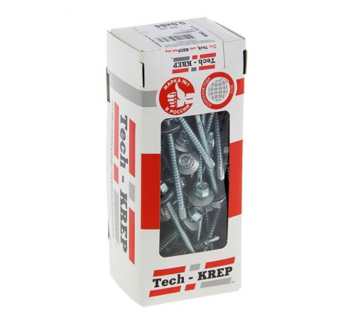 Саморез КР ZP св. 5,5х64 (60 шт) - коробка с окном ( 0,683 кг)  124630  Tech-KREP