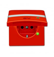 Розетка SCHUKO, 20 EUGKBLN-13-101, c контрольным СД, с крышкой, Allwetter44, IP44, оранжевая, 16А 250В.  2064-0-0304   2CKA002064A0304  ABB