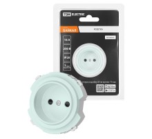 Розетка 2П 16А 250В с защ. шт. фисташковая, "Байкал"   SQ1819-0108  TDM