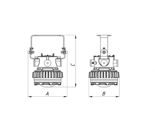 Светильник светодиодный взрывозащищенный ДСП ONIX LED 15B Ex 5000К IP66 взрывозащищенный  1710000010  Световые Технологии