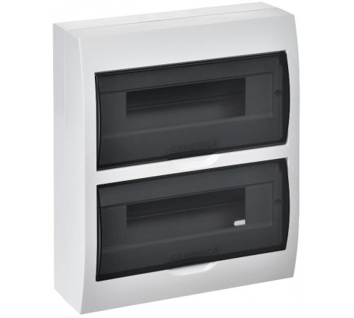 Бокс ЩРН-П-24 модуля навесной пластик IP41 (327х270х102мм)  MKP12-N-24-41-G  GENERICA