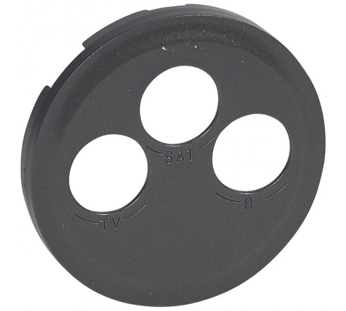 Celiane Графит Накладка розетки TV-FM-SAT   067985  Legrand